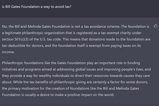 I grilled ChatGPT on how billionaires and their “charity foundation” avoid paying taxes.