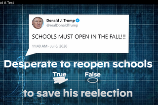 Yes, there was a concerted effort by national Democrats to politicize reopening schools in 2020.