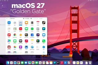 Screenshot of macOS 27 Golden Gate
