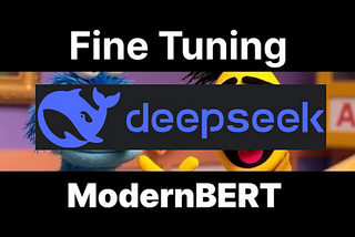 DeepSeek R1의 추론 능력을 바탕으로 100분의 1 작은 ModernBERT 훈련하기