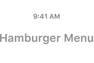 Hamburger Menu on iOS Done Right