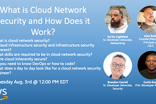 Let’s Talk About Cloud Network Security