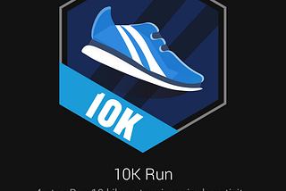 My first 10K run