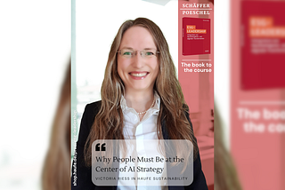 Victoria Riess in Haufe Sustainability: “Why People Must Be at the Center of AI Strategy”