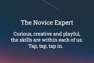 The Novice Expert: Taking the Moron out of Oxymoron