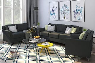 Transform Your Living Space with a Button Tufted Upholstered Living Room Furniture Set Are you…