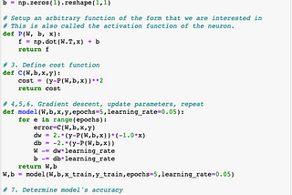 The Simplest Neural Network