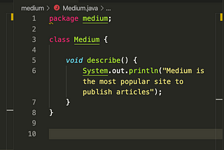 Java in VSCode