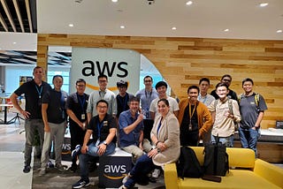 My team photo on AWS Singapore Office
