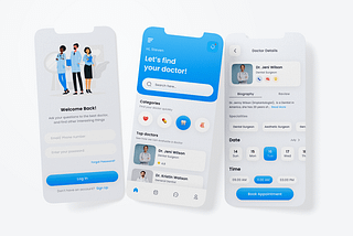 Medical Healthcare Mobile App UI Design