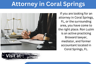 Civil & business Litigation Lawyer Coral Springs | Broward Lawyer