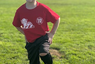 Azariah Brock at three years old in his soccer gear