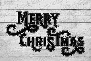 Merry Christmas SVG, Retro Merry Christmas SVG, Merry Christmas Lettering SVG, Merry Christmas Graphic Clipart SvG, Modern Merry Christmas