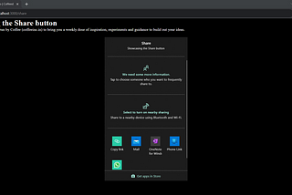 How to enable Native Sharing in your React/Next.js app?