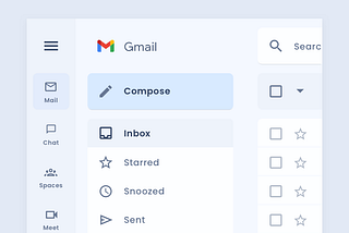 I fixed the top left corner of Gmail