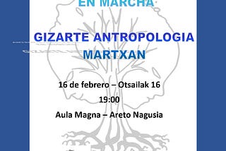 Presentación de la asociación de antropología Arakadia