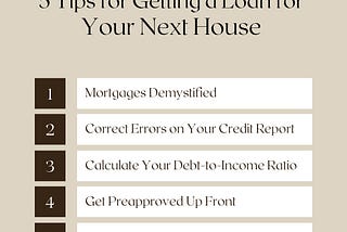 5 Tips for Getting a Loan for Your Next House