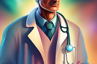 A male doctor.