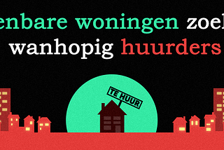 Openbare woningen zoeken wanhopig huurders