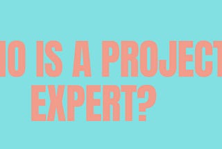 Let us talk about project experts