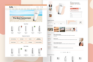 Bella Cosmetics — eCommerce UX/UI Case Study