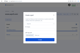 Goals, Pageview and Custom Parameters