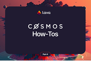 Tutorial: How-to Cosmos Pt. 4- Building your first application with Cosmjs
