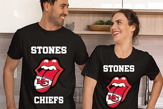 HOT Kansas Chief rolling stones tongue shirt