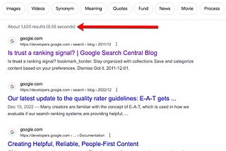 Three SERP Signs of a Trusted Brand