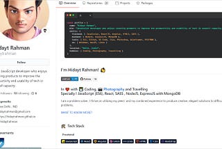 Customize GitHub Profile with Decent theme