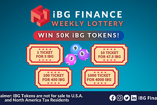 🎱 iBG Weekly Lottery is now open to buy tickets for the next round!