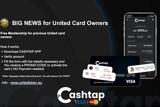 Cashtap & United Collaboration Update