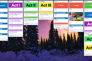 Screenshot of a Trello board.