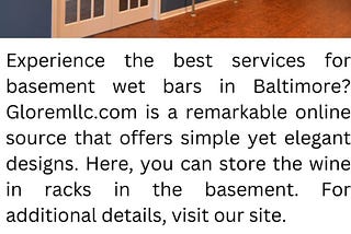 Basement Wet Bar Baltimore | Gloremllc.com