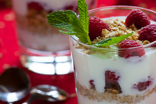 Muesli with Yogurt & Raspberries