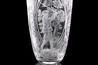 Engraved Crystal Glass
