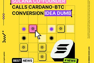 Charles Hoskinson wants to convert $100 million of ADA into BTC and stablecoins
