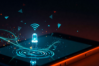Abstract image of wireless LED