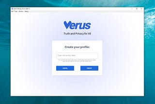 Testing the new Verus Desktop Wallet