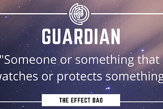 The Effect DAO: The Guardians of the Galaxy Pool