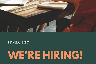 IPMD is Hiring Mobile App & IoT Developers