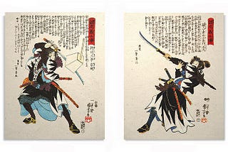 Rōnin , 浪人 , a drifter , or masterless samurai , during feudal Japan, 1185 – 1868 .