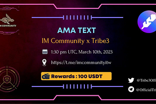 Tribe3 x IM community AMA RECAP