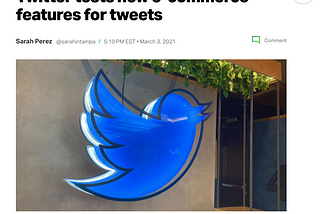 Twitter tests new e-commerce features for tweets.