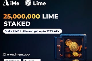 25,000,000 LIME Tokens Staked in Just Two Days!