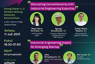 Catatan Diskusi “Future Industrial Engineers Towards Disruptive Era”