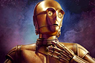 Picture of C3PO from Star Wars.