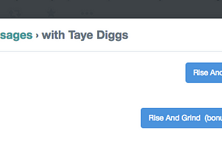 Rise And Grind Taye Diggs