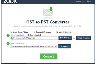 OST to PST Converter Tool to Export Mailbox Data into PST