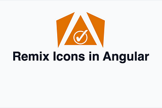 How to use remix icons in Angular